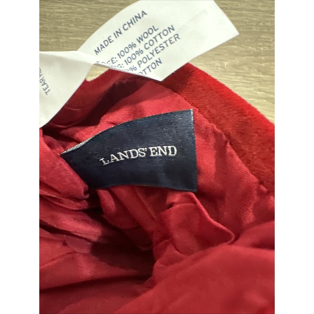 Land's End Needlepoint Wool Christmas Stocking Customized ANNIE 17" vgt Penguins - Picture 4 of 4